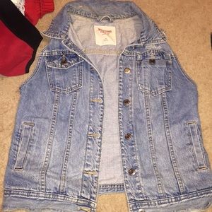 Jean jacket vest